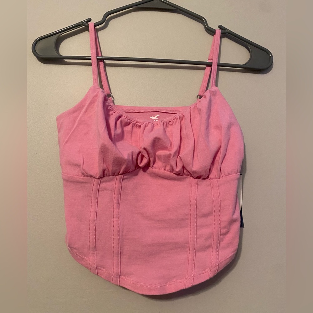 Hollister Corset Style Cropped Tank Top